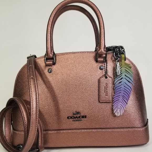 COACH Set 2p CONV. PURSE BAG + CHARM DESIGNER - Picture 10 of 10